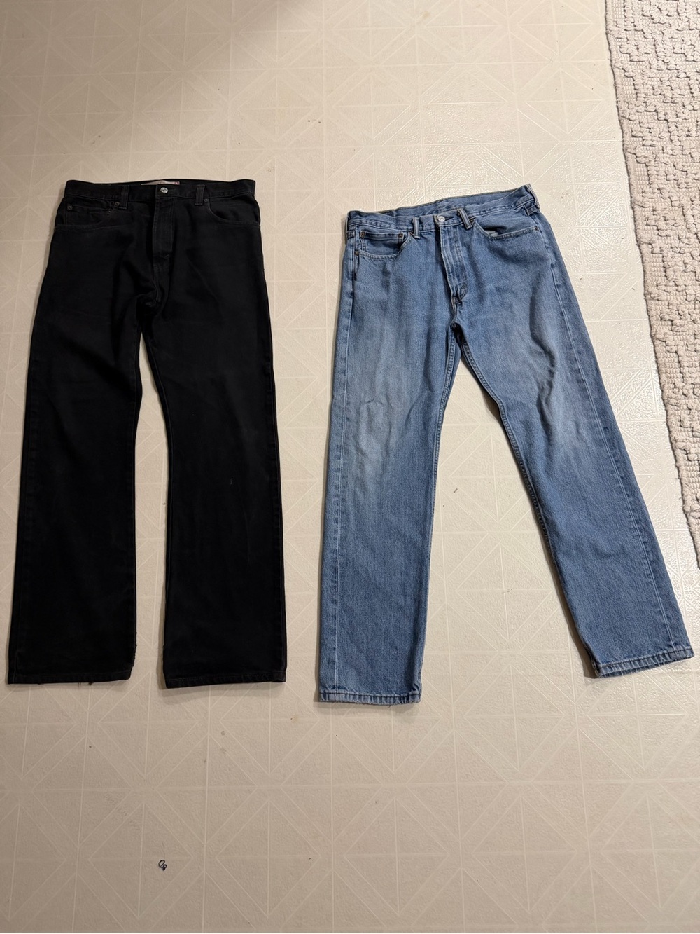Levi's Black & Light Blue Bootcut Jeans Duo